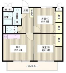 ヴェルドミール武蔵野の物件間取画像